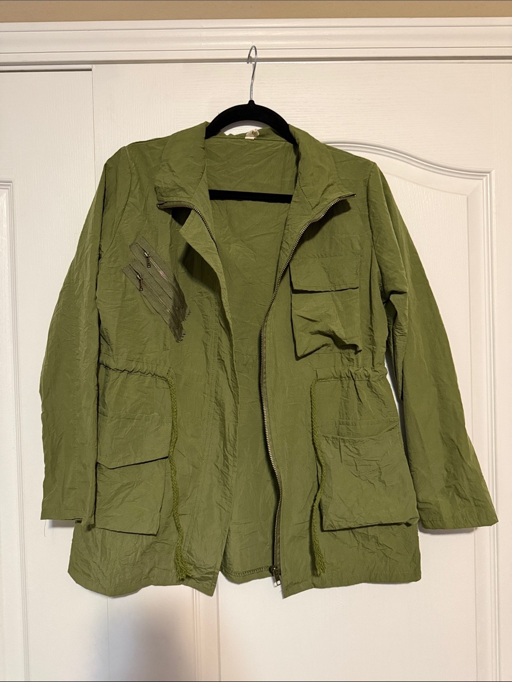My Beloved Olive Utility Jacket with Multiple Front Pockets